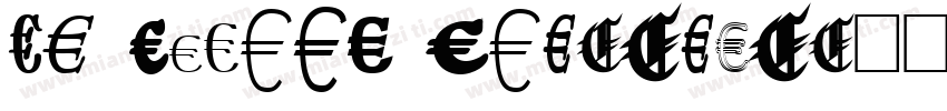 Sh Europa Condensed字体转换